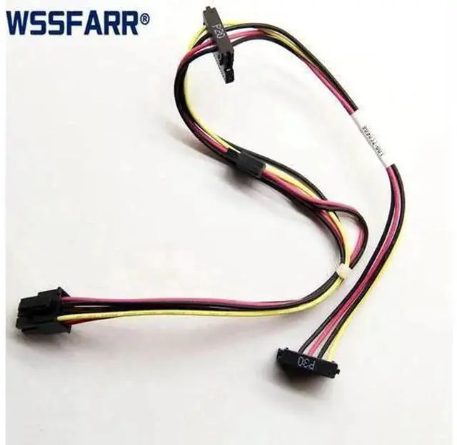 Main image of 6-Pin to Dual SATA Power Adapter Cable OEM PN 909032-001, Internal Hard Drive Slim Optical Drive Power Supply Cord, 6Pin Male Splitter to 2 SATA Power Ports, Original Replacement Cable for Desktop Min