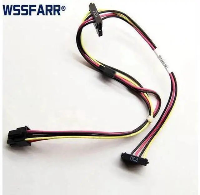 Main image of 6 Pin to Dual SATA Power Splitter Cable PN 909032-001, Internal Notebook Slim Optical Drive & Hard Drive Power Supply Adapter Cord, 6Pin Male Connector to 2 SATA Female Ports, Replacement Power Cable