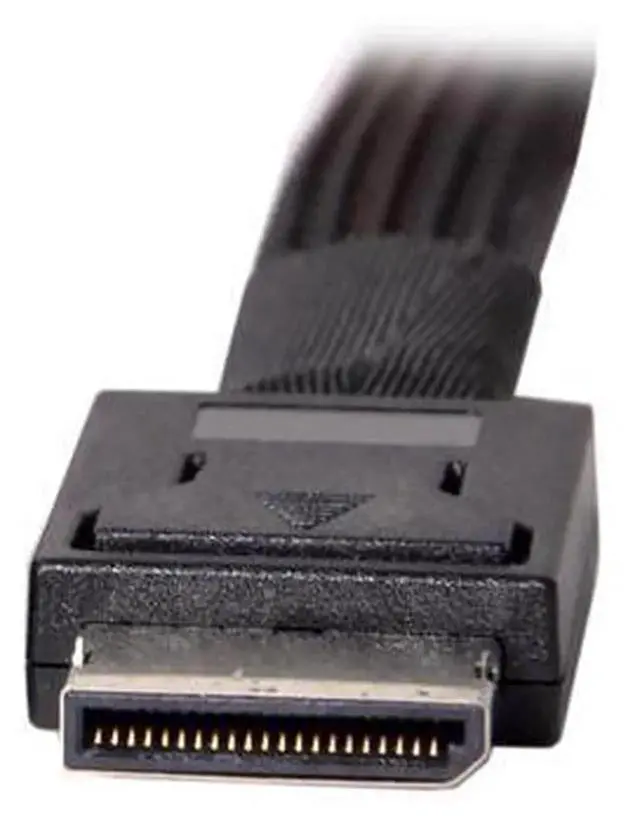 Alt view image 4 of 5 - 50cm OCuLink SFF-8611 Male to SFF-8639 Female U.2 U.3 NVMe PCIe SSD Adapter Cable with 15Pin SATA Power Cord, High-Speed PCIe 4.0/5.0 X4 Storage Converter Wire for Motherboard, Workstation, Rack Serve