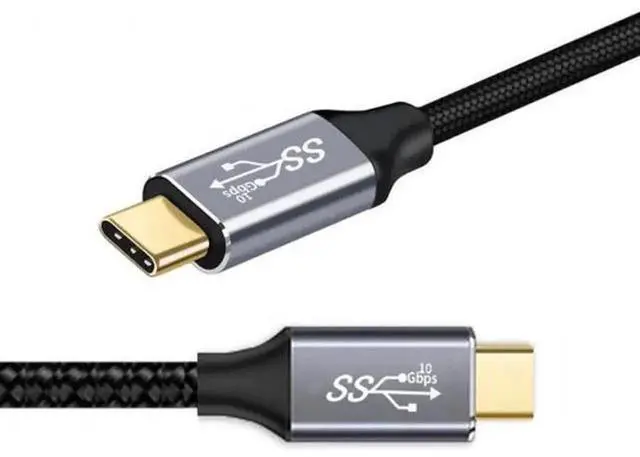 Alt view image 4 of 7 - USB-C Male to Male USB 3.1 Gen2 10Gbps Data Transfer Cable with Built-In E-Marker Chip, Supports 100W Fast Charging PD Power Delivery Cord, Durable Universal USB Type-C Cable for Laptops, Smartphones,