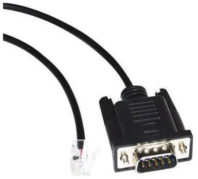 Alt view image 2 of 5 - 3M DB9 Male D-SUB 9Pin to RJ11 6P4C RS232 Serial Communication Cable, Industrial Programming Cord for Keyence CV-X Vision Camera Controller Connect Mitsubishi FX Series PLC, Stable Data Upload Downloa