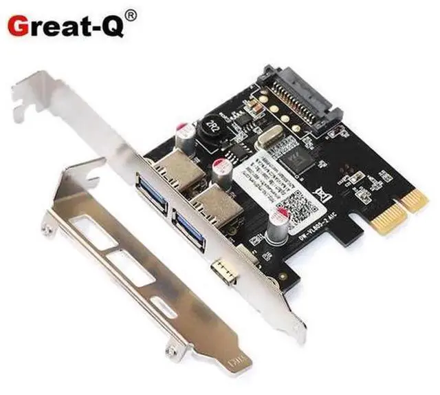 Alt view image 2 of 6 - PCIe X4/X2/X1 Expansion Card with USB 3.1 Gen2 Type-C & USB 3.0 Type-A Dual Ports, Internal Desktop PCI Express USB Adapter Card, 10Gbps High-Speed Data Transfer Board for DIY Gaming PC, Office Workst
