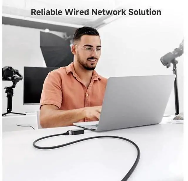 Alt view image 6 of 7 - 50FT Black Shielded Snagless Cat6A Ethernet Patch Cable, 10Gbps High-Speed RJ45 LAN Network Cord, Anti-Crosstalk Heavy-Duty Shielded Wire for Gaming PC, Router, Modem, Switch, Patch Panel, Indoor Comm