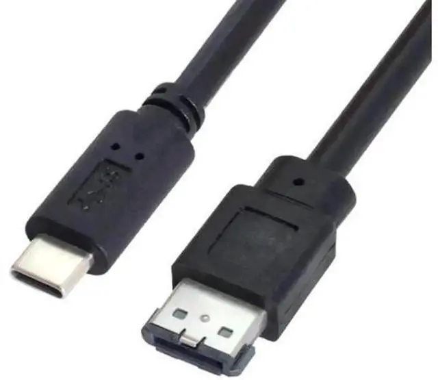 Alt view image 7 of 7 - 1M 3.28FT USB-C to eSATA Data Transfer Cable, Uni-Directional USB Type-C to eSATA Adapter Cord for 2.5/3.5 Inch HDD SSD ODD Optical Drives, Host-Specific Connection Design, Fast External Storage File