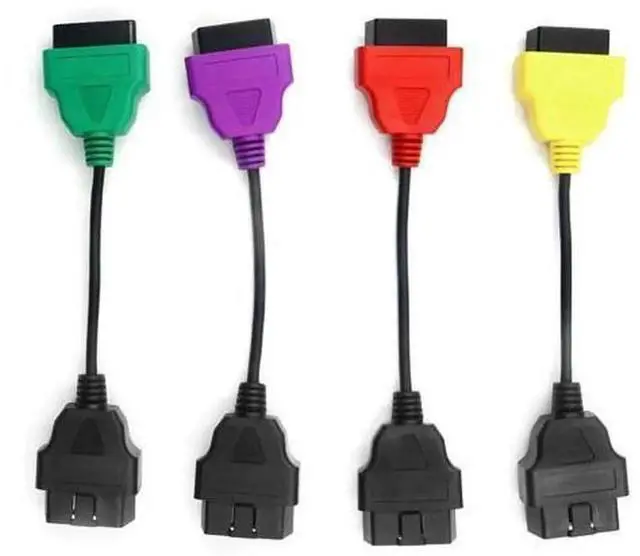 Main image of 3/4 Pack OBD2 Diagnostic Adapter Cable Set for ECU Scan Tool & Multiecuscan Software, Multi-Type ECU Connector Diagnostic Cables Kit, Professional Car Vehicle ECU Fault Code Reading, Parameter Adjustm