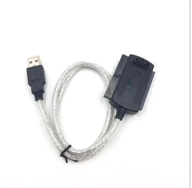 Main image of USB 2.0 SATA & PATA IDE Hard Drive Adapter Cable Converter, Supports 2.5 Inch & 3.5 Inch HDD, Equipped with External AC Power Adapter with US & EU Dual Plugs, Portable Disk Reader for Old Mechanical