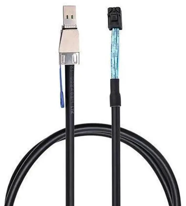 Alt view image 4 of 7 - 1M/2M HD Mini SAS SFF-8643 36Pin to SFF-8644 Storage Data Cable, High-Speed Server RAID Hard Drive Transmission Adapter Cord, Lossless Bandwidth Interconnect Wire for Rack Data Center, Cont