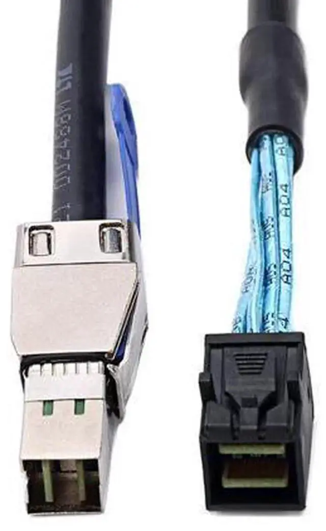 Alt view image 5 of 7 - 1M/2M HD Mini SAS SFF-8643 36Pin to SFF-8644 Storage Data Cable, High-Speed Server RAID Hard Drive Transmission Adapter Cord, Lossless Bandwidth Interconnect Wire for Rack Data Center, Cont