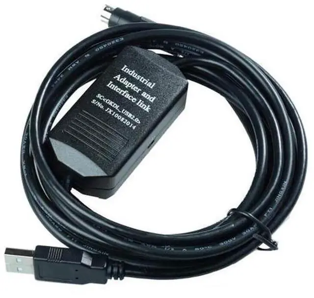 Alt view image 4 of 6 - 1PC USB-TP03 PLC Programming Cable, Compatible with TECO Taian TP03 Series PLC, USB to MD8 Download Communication Cable