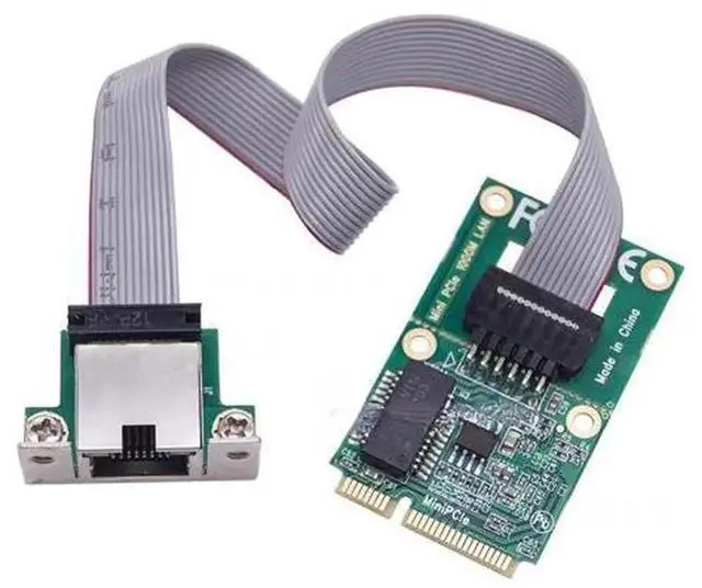 Main image of Mini PCIe Gigabit Ethernet Card with I210AT Chip, 1000Mbps Wired LAN Network Adapter Green PCB Without Low-Profile Bracket, Stable Industrial Grade Network Card for Desktop Computer, Industrial Contro