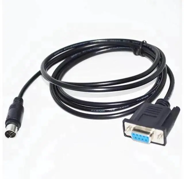 Alt view image 5 of 5 - 1.8M RS232 DB9 9Pin Female to Mini DIN 8Pin Male Serial Adapter Cable, D-SUB9 to MD8 Mini DIN8 Converter Cord for PLC Programming, Industrial Serial Communication Line Compatible with Siemens Mitsubis