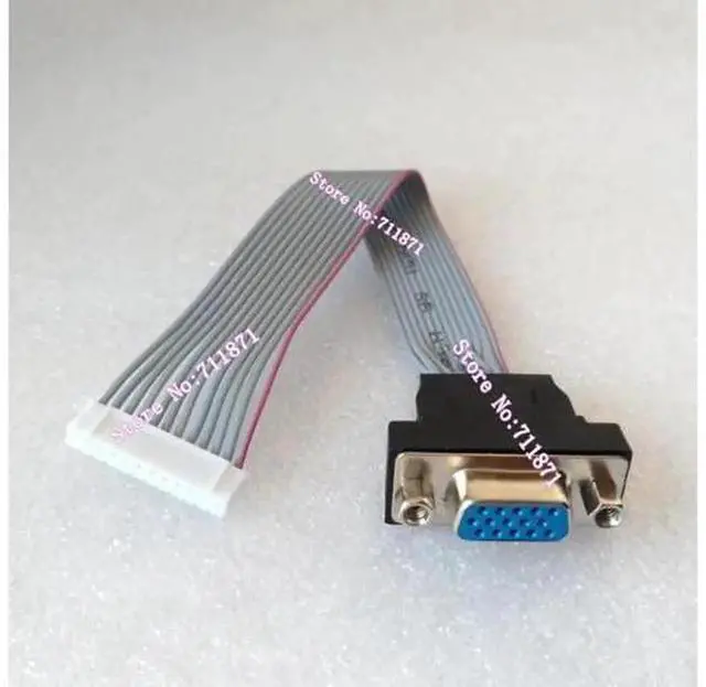 Alt view image 2 of 2 - 150mm 12Pin to 15Pin VGA Female D-SUB Short Adapter Cable, 12P to 15P VGA Signal Conversion Wire for DIY LCD LED Screen Assembly, Compact D-SUB Line for Embedded Industrial Display Custom Monitor