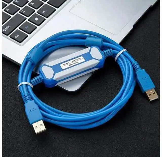 Alt view image 3 of 5 - New USB-VIGOR PLC Programming Download Cable Dedicated for Fengwei VIGOR VB VH M Series Controllers, Industrial USB to PLC Communication Data Line with Built-in Anti-interference Magnetic Ring & Signa