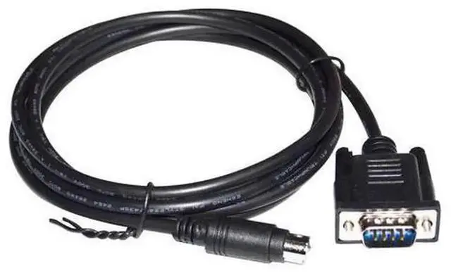 Alt view image 2 of 6 - 3M RS232 DB9 Male to Mini DIN 8P PLC Programming Cable Replacement for Rockwell Allen Bradley 1761-CBL-PM02, D-SUB9 Serial Communication Download Cord for MicroLogix 1400 1000 1200 1500 Series Control