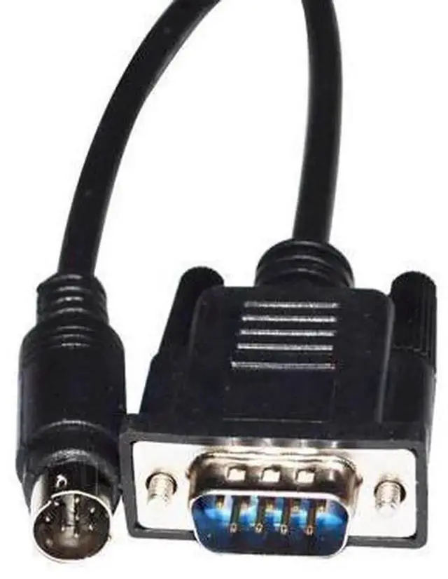 Alt view image 3 of 6 - 3M RS232 DB9 Male to Mini DIN 8P PLC Programming Cable Replacement for Rockwell Allen Bradley 1761-CBL-PM02, D-SUB9 Serial Communication Download Cord for MicroLogix 1400 1000 1200 1500 Series Control