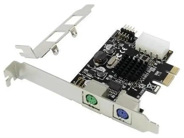 Alt view image 4 of 7 - PCI-E to Dual PS/2 Expansion Adapter Card with MCS9990 Chip, PCIe X1 PS2 Round Port Extender for Traditional PS/2 Keyboard & Mouse, Plug-and-Play Driver-Free Design, Internal Desktop PCI Express Expan