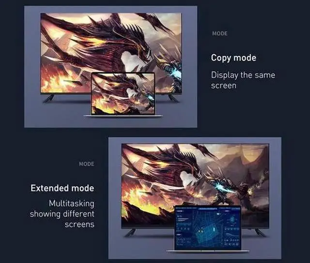 Alt view image 5 of 6 - 1m/3.3ft Nylon Braided DP 1.4 Cable, Male to Male Ultra HD DisplayPort Cord Supporting 8K@60Hz 4K@144Hz, Max 48Gbps Bandwidth with HDR & HDCP, High Refresh Rate Video Wire for Desktops,