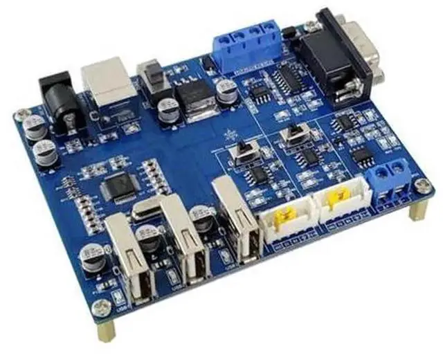 Main image of Multi-Function SuperHub USB Serial Adapter Hub, Integrated USB to TTL / RS232 / RS485 Converter with Extra USB Expansion Ports, All-in-One Industrial Serial Communication Module, Plug-and-Play Multi-P