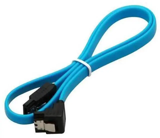 Alt view image 4 of 5 - 5Pcs Pack 18 Inch SATA 3.0 Right Angle 90 Degree HDD Cables, 6Gbps High-Speed SATA III Flat Wires, L-Shaped Connector for Hard Drives & SSDs, Space-Saving Internal PC Storage Connection Cables, 2020