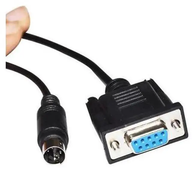 Alt view image 2 of 6 - 5M DB9 RS232 9Pin to Mini DIN 5Pin MD5 PLC Programming Cable, Dedicated Communication Cord for PC Connecting Matsushita GT11 Touch Screen & PLC Controller, Stable Serial Download Line Supporting Progr