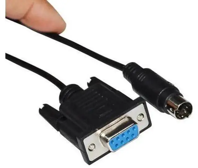 Alt view image 5 of 6 - 5M DB9 RS232 9Pin to Mini DIN 5Pin MD5 PLC Programming Cable, Dedicated Communication Cord for PC Connecting Matsushita GT11 Touch Screen & PLC Controller, Stable Serial Download Line Supporting Progr