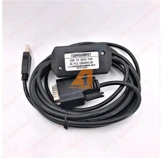 Alt view image 2 of 6 - IC690USB901 USB to GE90 SNP PLC Programming Cable, Dedicated Download Communication Cord Compatible with GE Series 90-30, 90-70 & Micro PLC Controllers, Industrial RS422 Signal Converter Wire for Prof