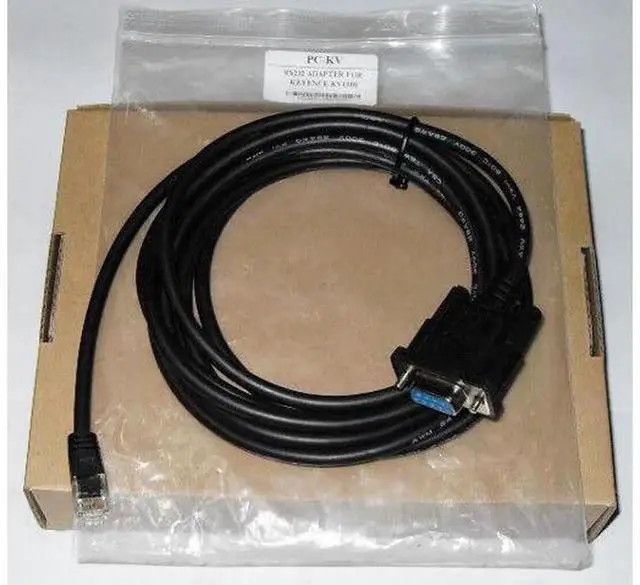 Alt view image 3 of 6 - PC-KV RS232 Serial PLC Programming Download Cable Compatible with KEYENCE KV Series PLC Controllers, Industrial Stable Communication Debug Cord