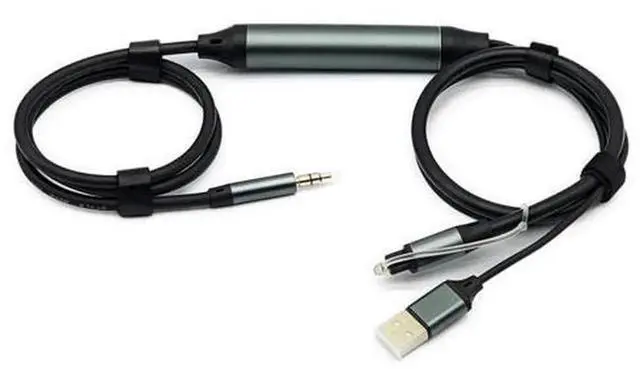 Alt view image 2 of 5 - 1-to-2 TOSLINK Optical USB Powered Digital to Analog DAC Audio Converter, Optical to Dual 3.5mm Jack Audio Adapter with Built-in Decoding Chip