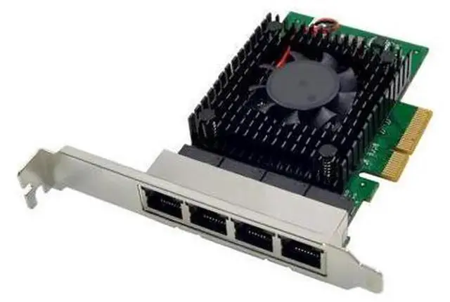 Alt view image 5 of 7 - PCI-E X4 Quad 2.5G Network Card with Intel I225 Chip, 4×2500Mbps RJ45 Ethernet Server Adapter for Industrial Cameras, Monitoring & Workstation Data Transmission