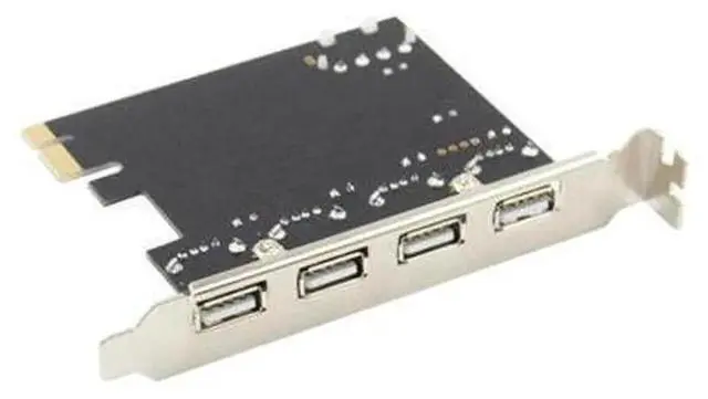 Alt view image 4 of 4 - PCIe X1 to 4 Port USB 3.0 Expansion Card with MSC9990 Chipset, Internal Desktop USB Adapter with 4-Pin Auxiliary Power Supply
