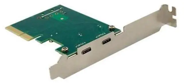 Alt view image 5 of 5 - PCIe X1 to 2-Port USB 3.1 Gen1 Type-C Expansion Card with ASMedia ASM1142 Chip, Internal USB-C Adapter for Desktop PC