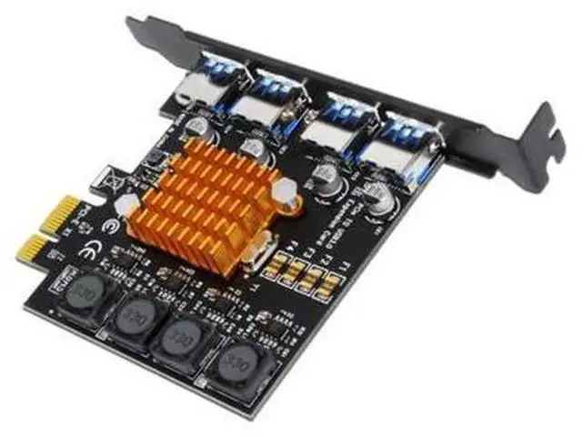 Alt view image 5 of 6 - 4-Port PCIe USB 3.0 Expansion Card with NEC Chipset, Bus-Powered High-Speed USB 3.0 Adapter for Desktop PC, No Extra Power Supply Needed