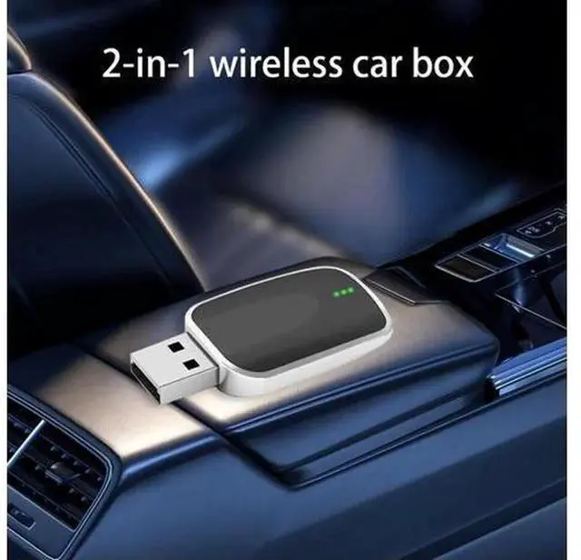 Alt view image 5 of 5 - Wireless CarPlay & Android Auto Mini Adapter Dongle, Convert Factory Wired CarPlay/Android Auto to Wireless with Auto Reconnection Function