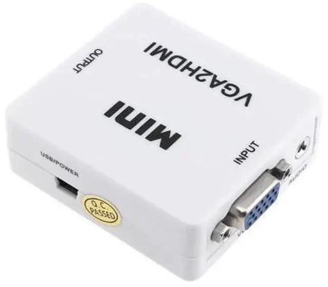 Alt view image 5 of 6 - 1080P HD VGA to HDMI Converter Adapter with Audio Port, VGA Input to HDMI Output Signal Converter for Laptop Desktop PC Connecting TV Monitor Projector