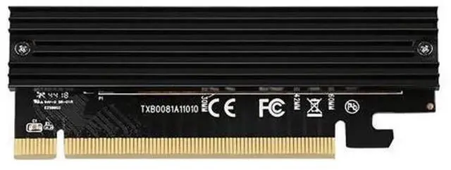 Main image of PCIe 3.0 M.2 NVMe SSD Expansion Card with Heat Sink, M.2 to PCI-E X16 High Speed Adapter Card for Desktop PC NVMe Drive Installation & Storage Upgrade
