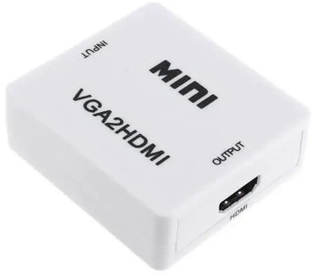 Alt view image 3 of 6 - HD VGA to HDMI Converter Adapter with Audio Output, 1080P Full HD Video Converter for PC Laptop VGA Source to HDTV Monitor Projector