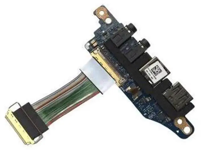Main image of USB Audio IO Board with Cable Replacement Part CN-0T981T T981T LS-B758P, Laptop Side Daughterboard Fit for Dell Alienware 17 R3 Gaming Notebook, Repair Broken USB Headphone Jack Port, Original Specifi