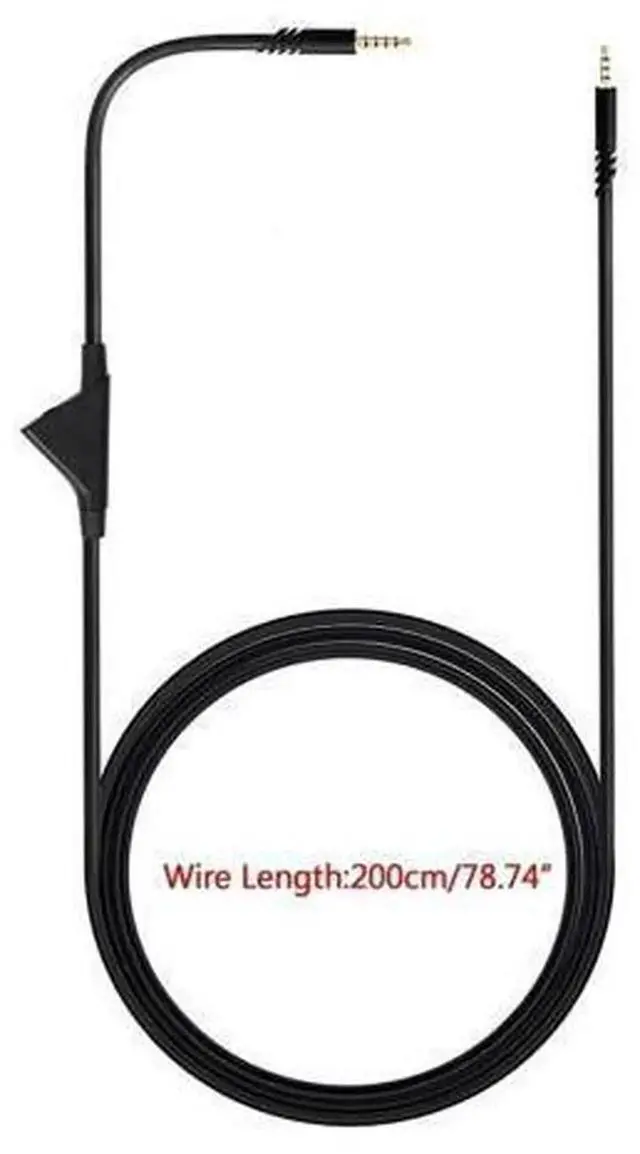 Alt view image 3 of 6 - Replacement Audio Extension Cable with Mute & Volume Control, Compatible with Astro A10 A30 A40 A40TR Gaming Headset, Inline Volume Adjustment Mute Switch Wire, Durable Braided Headphone Cord for Game