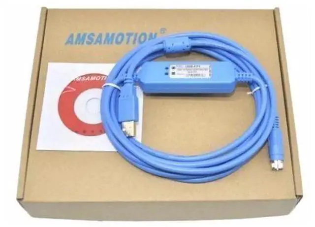 Alt view image 3 of 3 - USB-FP1 PLC Programming Download Cable for Panasonic NAIS FP1 Series PLC Controllers, USB to Round 4Pin RS232 Communication Wire, Support Win7 Windows System, Upload Download Monitor PLC Program Indus