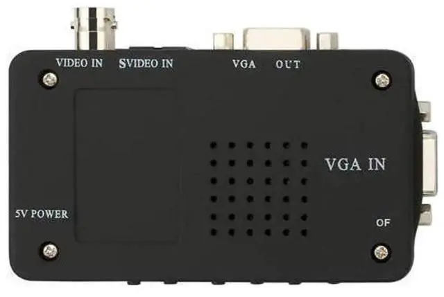 Alt view image 3 of 5 - S-Video & VGA Input to VGA Output HD Video Converter Adapter, Support 1080P Full HD Signal Conversion, Dual Input Interface Compatible with PC Laptop CCTV Camera to Monitor Projector Display, Plug-and