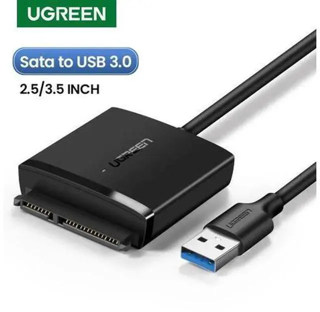 Main image of USB 3.0 & USB 2.0 to SATA 3 Hard Drive Adapter Cable, SATA to USB Converter Cord for 2.5/3.5 Inch HDD SSD, High-Speed External Disk Connection Cable Compatible with Desktop Laptop Windows Mac Linux Da