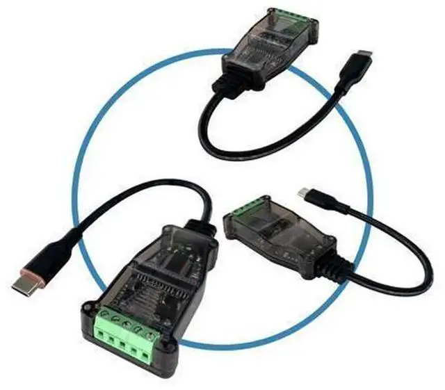 Alt view image 2 of 5 - DSD TECH SH-U11C USB-C to RS485 RS422 Serial Adapter Converter, Industrial USB Type-C to RS485/422 Communication Module, Compatible with Mac Windows Linux for PLC Sensor Inverter Industrial Automation