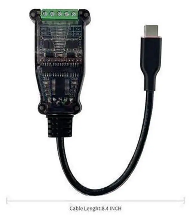Alt view image 5 of 5 - DSD TECH SH-U11C USB-C to RS485 RS422 Serial Adapter Converter, Industrial USB Type-C to RS485/422 Communication Module, Compatible with Mac Windows Linux for PLC Sensor Inverter Industrial Automation
