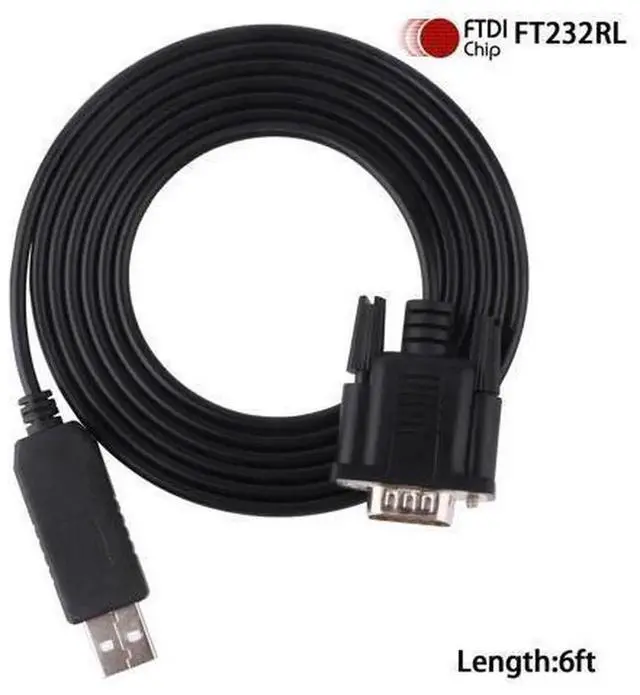 Alt view image 4 of 4 - 6FT USB to RS232 DB9 Serial Communication Cable with FT231XS Chip, Replacement APC UPS 940-0024C Console Wire, Default Resume Setting Cord Compatible with SUA-1000ICH SUA-1500ICH Uninterruptible Power