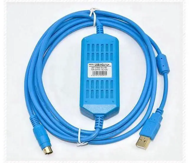 Alt view image 5 of 6 - USB-H1U/2U+ Isolated PLC Programming Cable, Industrial USB Download Communication Cable Compatible with Huichuan H0U H1U H2U Series PLC Controllers