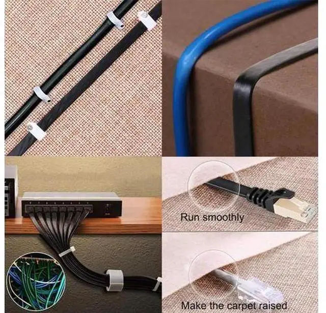Alt view image 3 of 7 - 5 Pack 3FT Cat8 Flat Ethernet Cable Multi Color, RJ45 LAN Patch Cord 40Gbps 2000MHz High Speed Network Cable Compatible with Router Modem PC Gaming