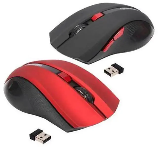 Main image of Black 2.4G Wireless Mouse, Portable Cordless Computer Mouse for Laptop Desktop Business Office Daily Work