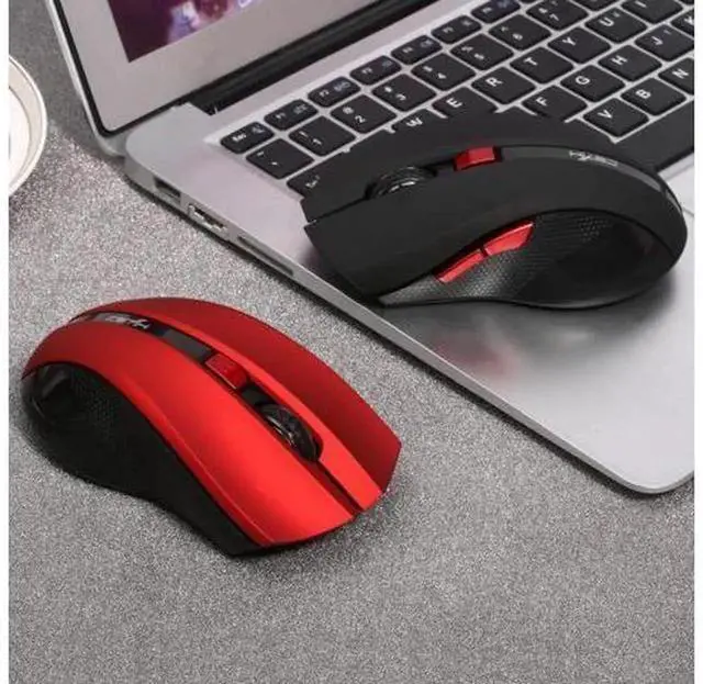 Alt view image 4 of 7 - Black 2.4G Wireless Mouse, Portable Cordless Computer Mouse for Laptop Desktop Business Office Daily Work