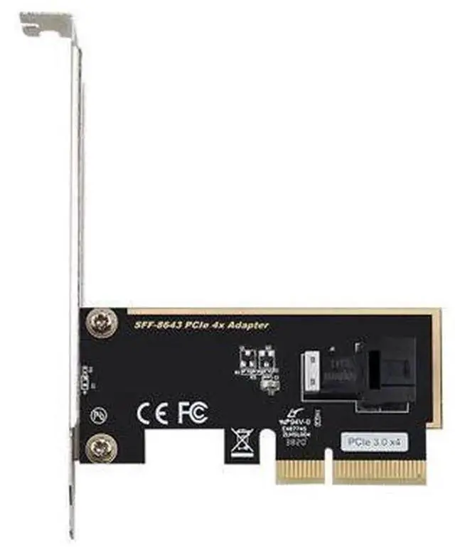 Alt view image 2 of 4 - PCIe 3.0 X4 to U.2 SFF-8643 Adapter Card, High Speed NVMe SSD Converter Expansion Card for Desktop PC