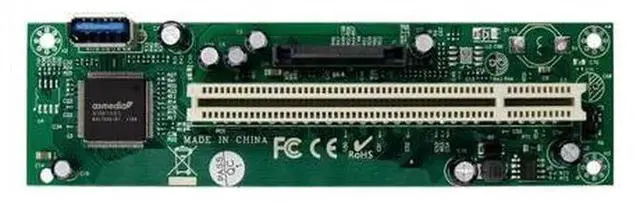 Alt view image 6 of 7 - PCI-E X1 to Dual PCI Slot Expansion Card, Detachable PCI Adapter Converter for Desktop PC, Plug and Play No Extra Drivers Needed